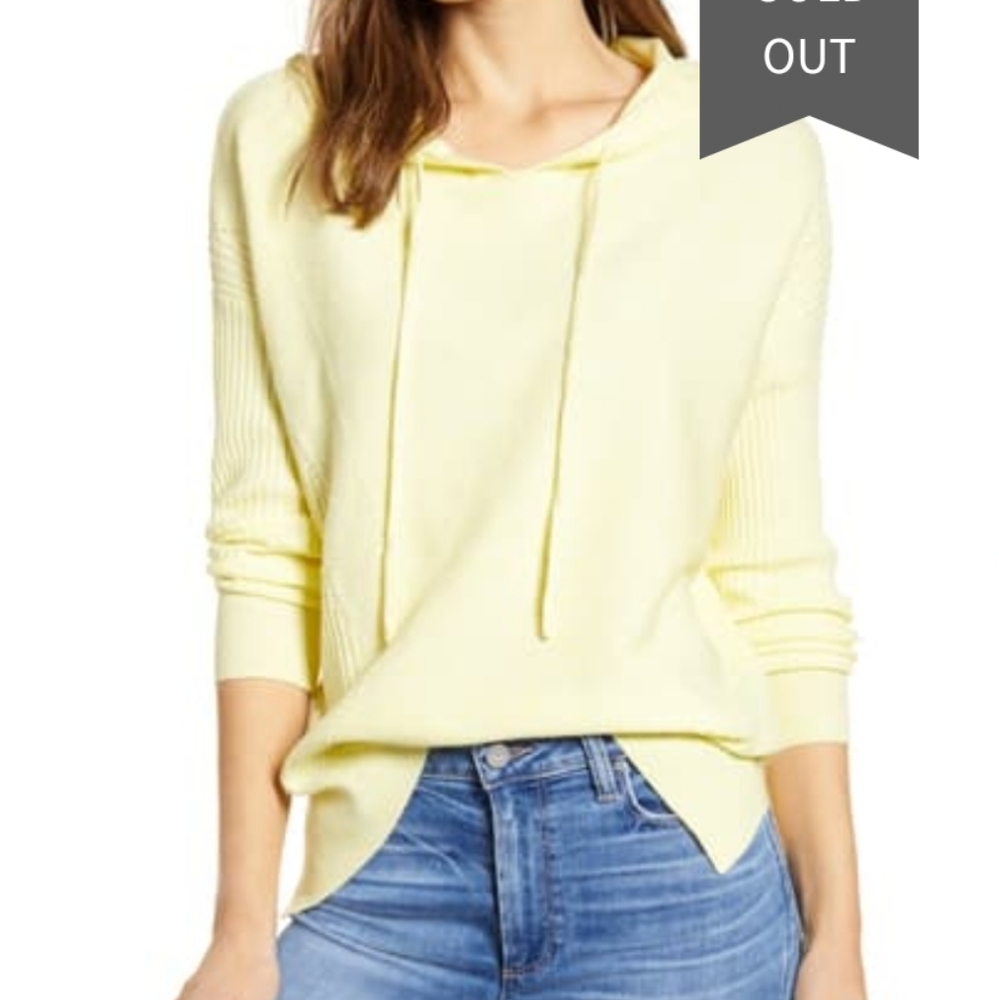 Wit & Wisdom knit drawstring hooded sweater